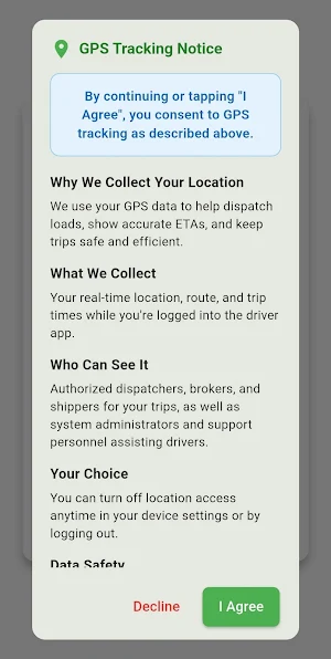 SleekHaul Tracking Screenshot 1