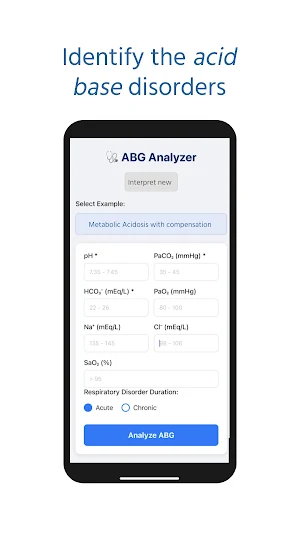 ABG Analyzer - Do ABG Analysis Screenshot 0