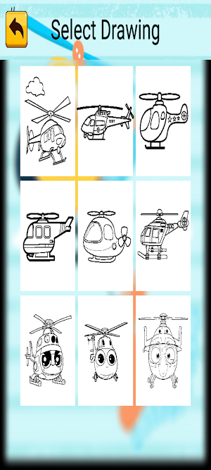 Helicopter Coloring Screenshot 2