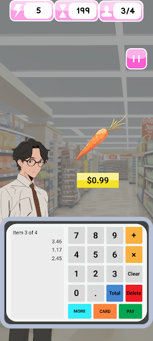 Cashier Counting Money Game Screenshot 1