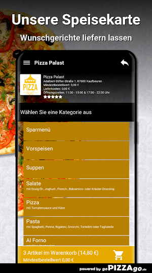 Pizza Palast Kaufbeuren Screenshot 3