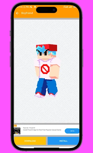 Friday N Funkin Skin for MCPE Screenshot 3