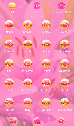 Pink Lilies Theme Screenshot 2