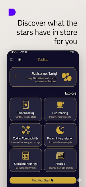Daily Horoscope -Cup & Tarot Screenshot 1