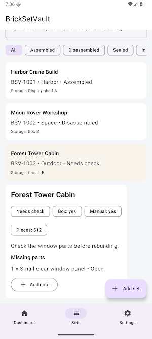 BrickSetVault Screenshot 3