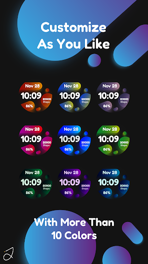 Simple Glob Watch Face Screenshot 2