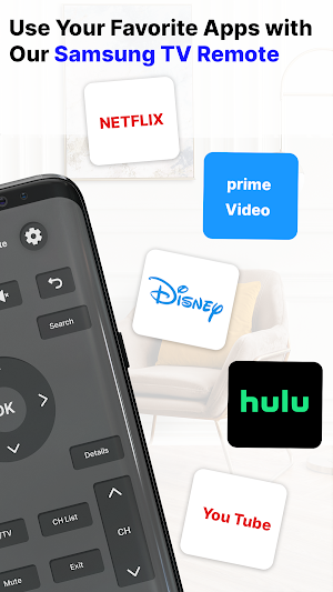 Samsung Smart TV Remote App Screenshot 1