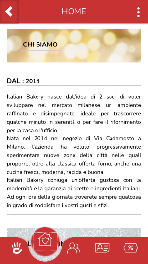 ITALIAN BAKERY APP Screenshot 1