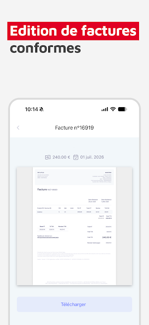 CMSO E-facturation Screenshot 3