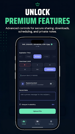 TickFile: Secure File Sharing Screenshot 1
