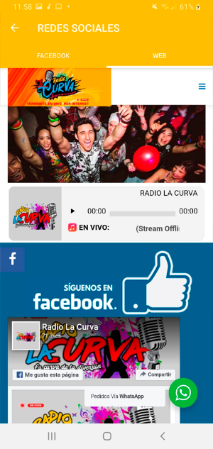 Radio La Curva Diversión Screenshot 3