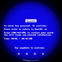 Blue Screen Watch Face