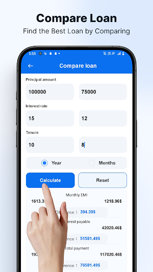 Loancash - Emi Loan Calculator Screenshot 1