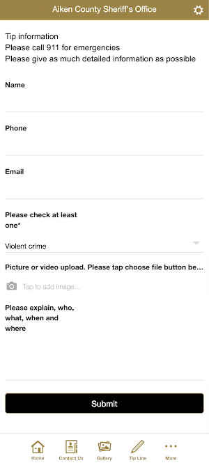 Aiken County Sheriff's Office Screenshot 2
