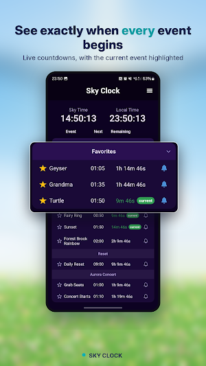 Sky Clock - For Sky COTL Screenshot 2