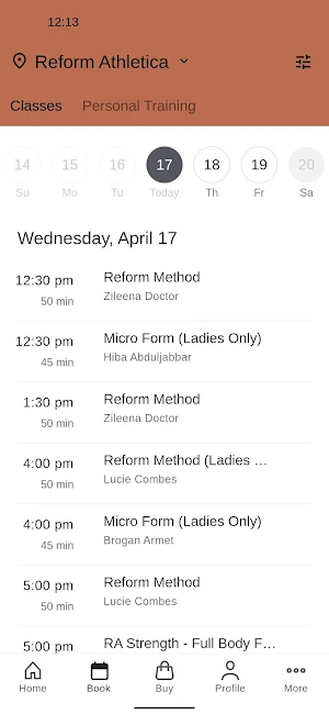 Reform Athletica Screenshot 1