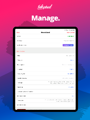 Inkspired Writer - Publish books for free screenshot 6