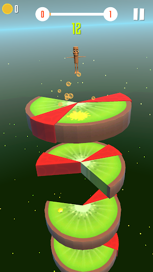 Tung Sahur Jump on Fruit Helix Screenshot 1
