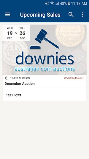 Downies Auctions Screenshot 0