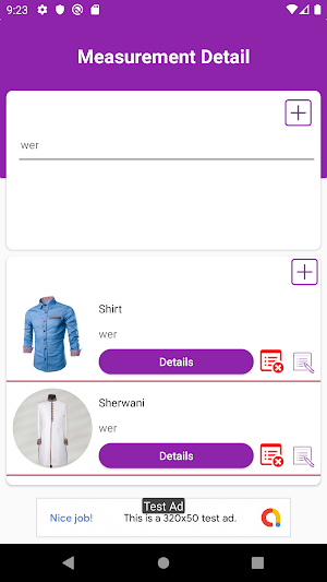 Tailor App Screenshot 2