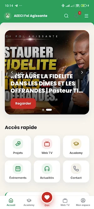 AEECI Foi Agissante Screenshot 0