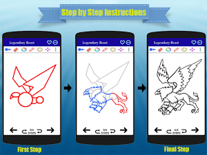 How to Draw Mythical Monster Step by Step Screenshot 3