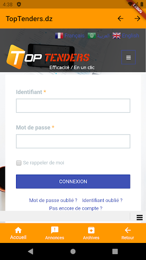 TopTenders Screenshot 0