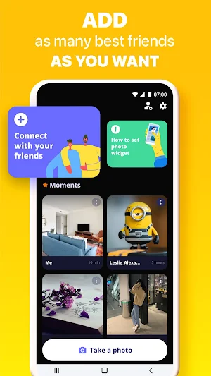 Widget Mates: Send photo, pics Screenshot 3