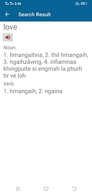 English To Mizo Dictionary Screenshot 3
