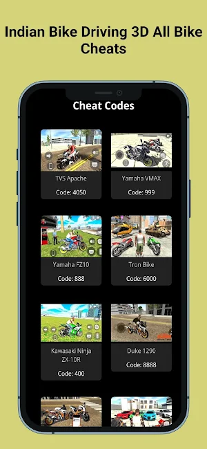 Indian bike driving cheat code Screenshot 1