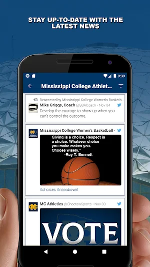 Mississippi College Athletics Screenshot 3