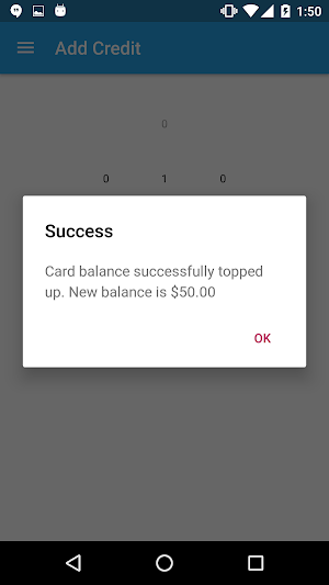 Cashless Payments Demo Screenshot 3