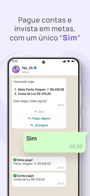 Nath: sua copilota financeira Screenshot 3