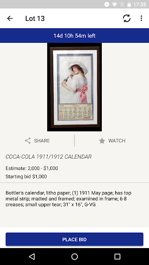 Opfer Auction Online Screenshot 3