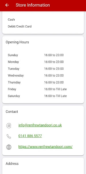 Renfrew Tandoori Screenshot 2