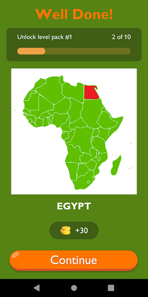 Guess African Countries On Map Screenshot 1