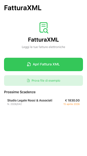 Fattura Elettronica LettoreXML Screenshot 0