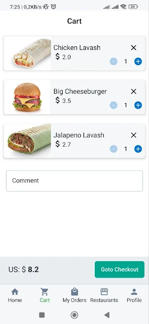 Food Order Screenshot 1