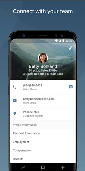 SuccessFactors Screenshot 3