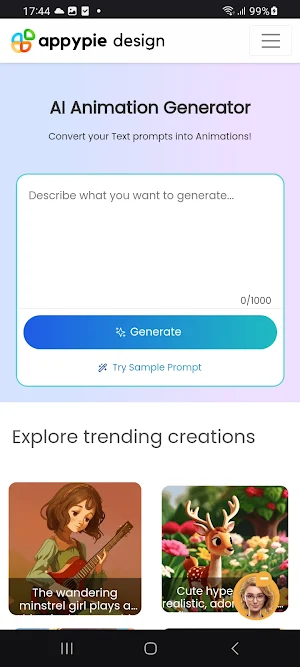 AI Animation Generator Screenshot 0