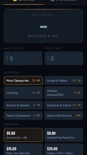 FlipHawk: Reseller Profit Calc Screenshot 2