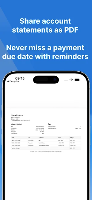 Customer Ledger - Hesapsis Screenshot 2