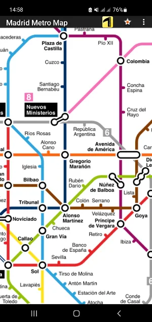 Madrid Metro Map Screenshot 2