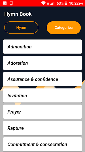 Hymn book Screenshot 1