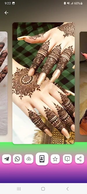 Mehndi Bridal Design Wallpaper Screenshot 2