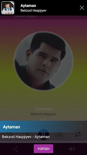 Bekzod Haqqiyev qo'shiqlari Screenshot 0