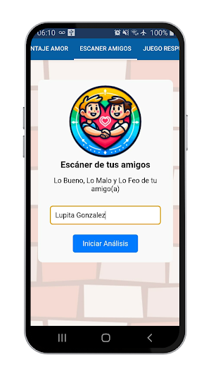 Porcentaje de amor con nombre Screenshot 1