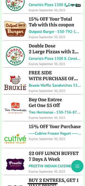 The Davis Saver app Screenshot 2