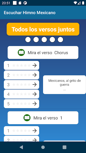 National Anthem of Mexico Learn by Heart 4 Stanzas Screenshot 0