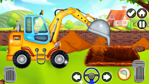 Kids Construction Vehicle Game Screenshot 1